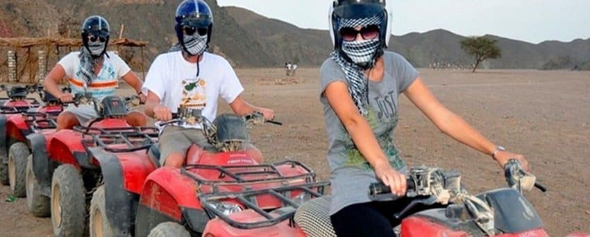 Quad Runner Sunset at Wadi El Khoroum