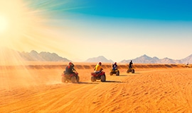 Quad Runner Sunset at Wadi El Khoroum